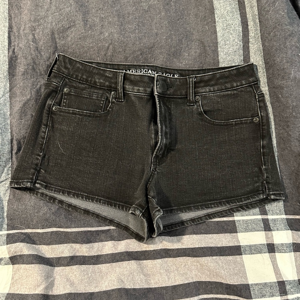 American Eagle Outfitters Women's Dark Gray Jean Shorts